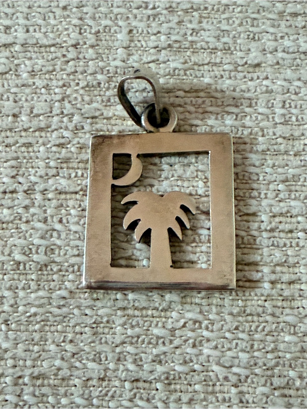 Sterling Silver Palm Tree Pendant - SC - Picture 2 of 4